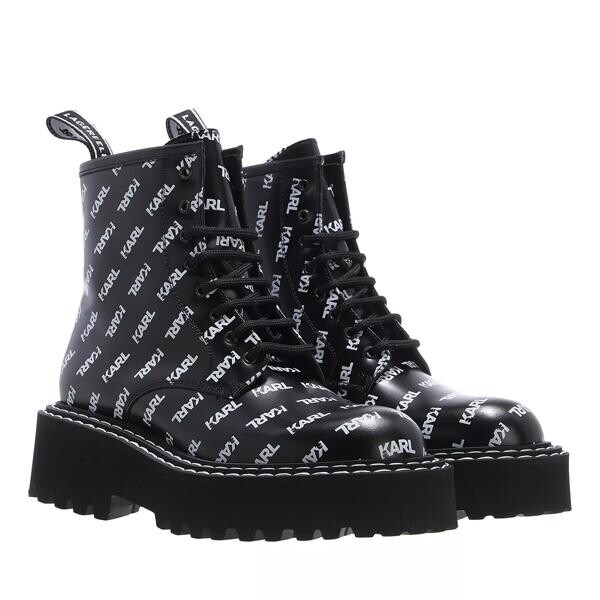 

Сапоги patrol ii karl repeat logo boot black & white Karl Lagerfeld, черный