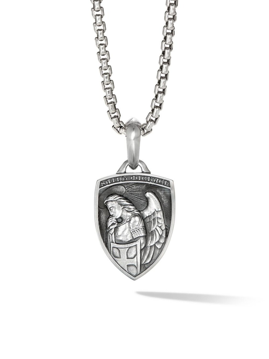 

Серебряная подвеска St. Michael David Yurman, серебряный