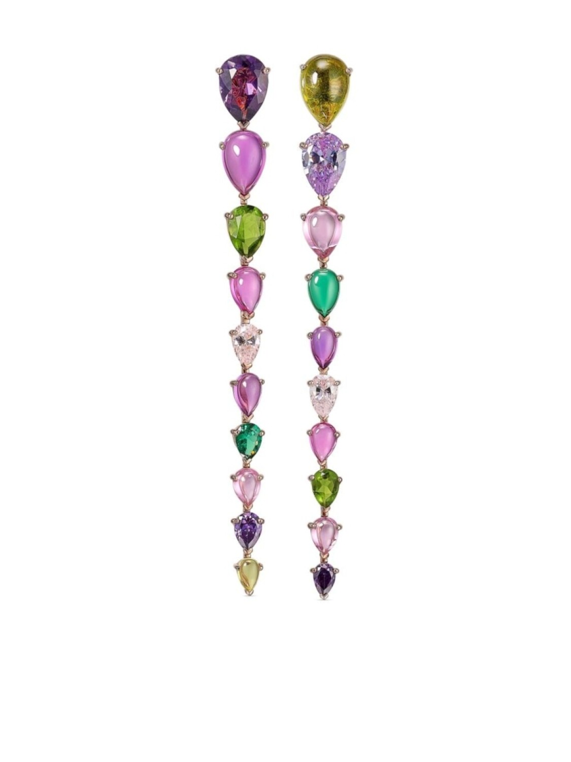 

Серьги Candy Nova из розового золота с камнями Anabela Chan, розовый