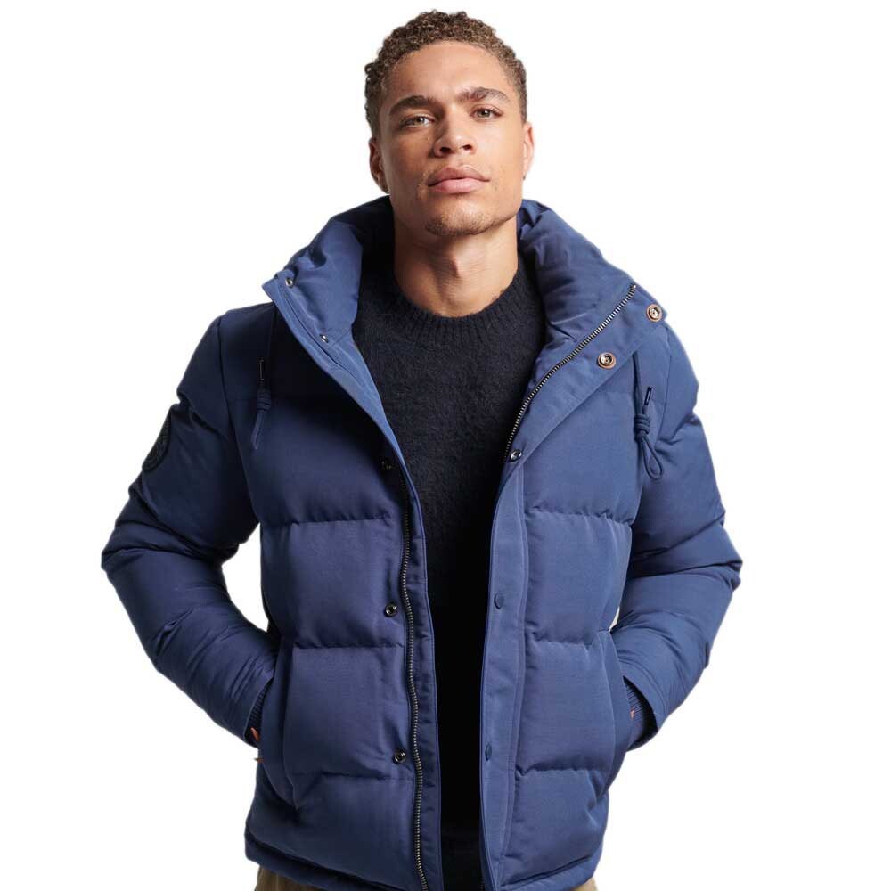 

Куртка Superdry Everest Hooded Puffer, синий