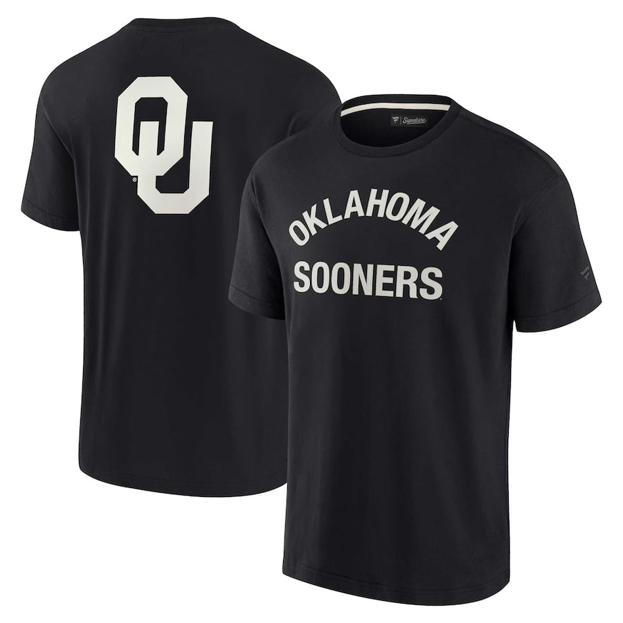 

Футболка с коротким рукавом Fanatics Signature Oklahoma Sooners, черный