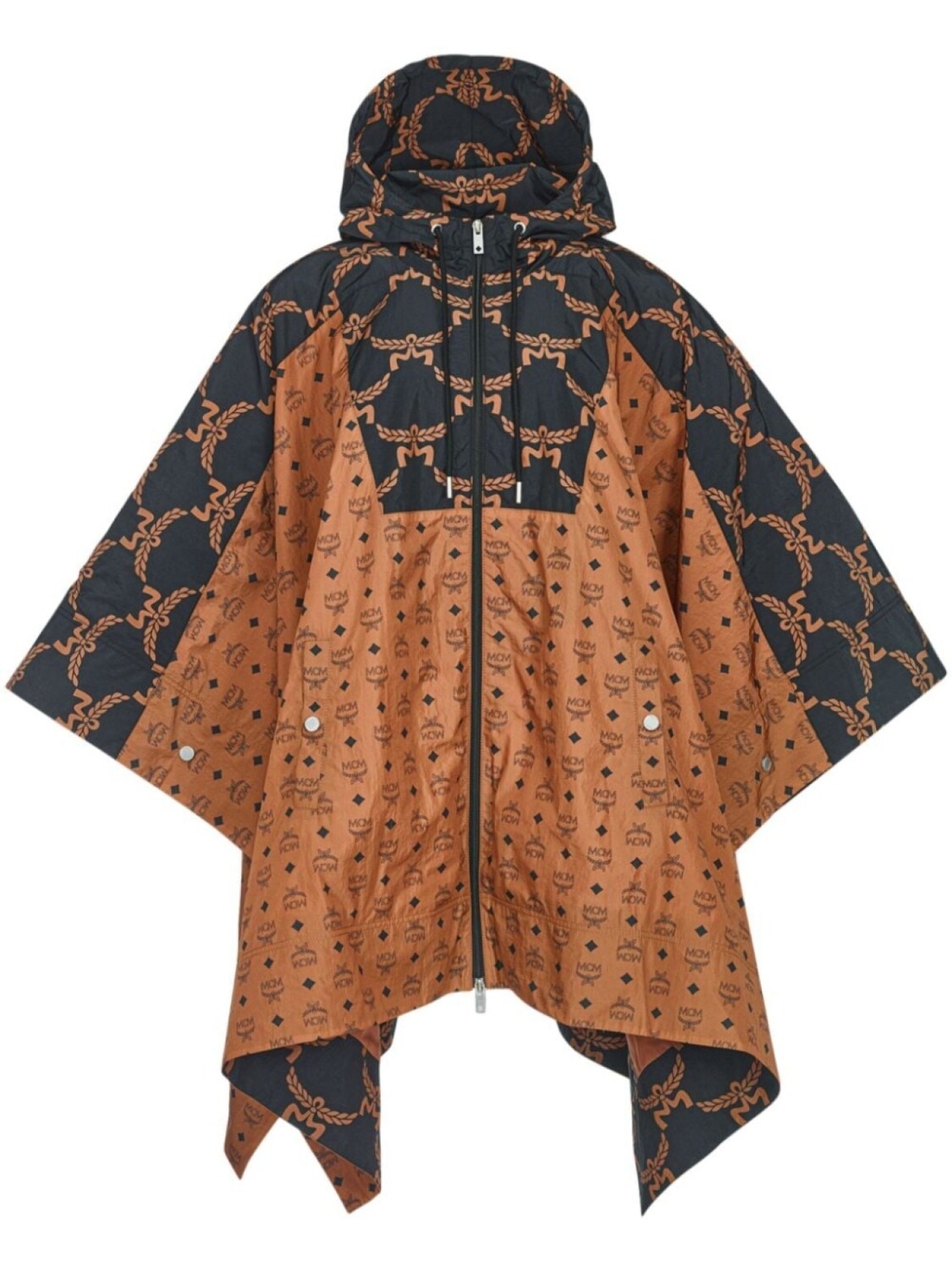 

MCM кейп с монограммой, коричневый