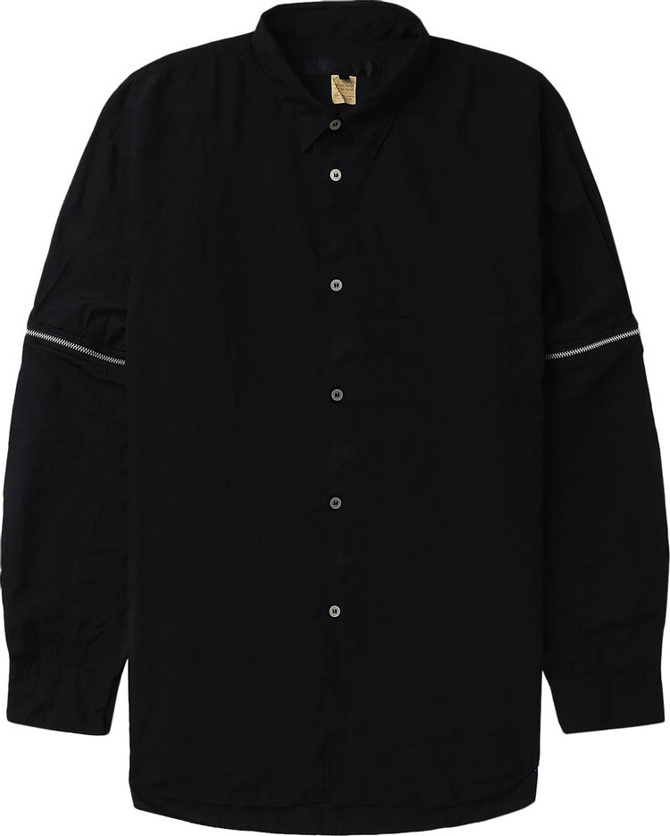 

Рубашка Comme des Garçons Zipped Long-Sleeve 'Black', черный