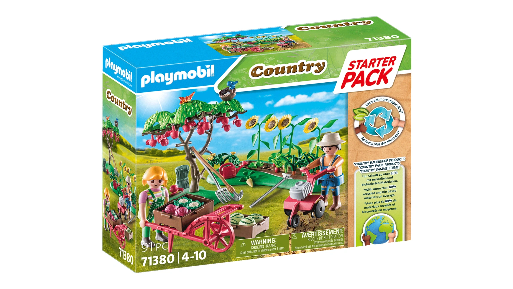 Country стартовый набор ферма, огород Playmobil country коневоз playmobil