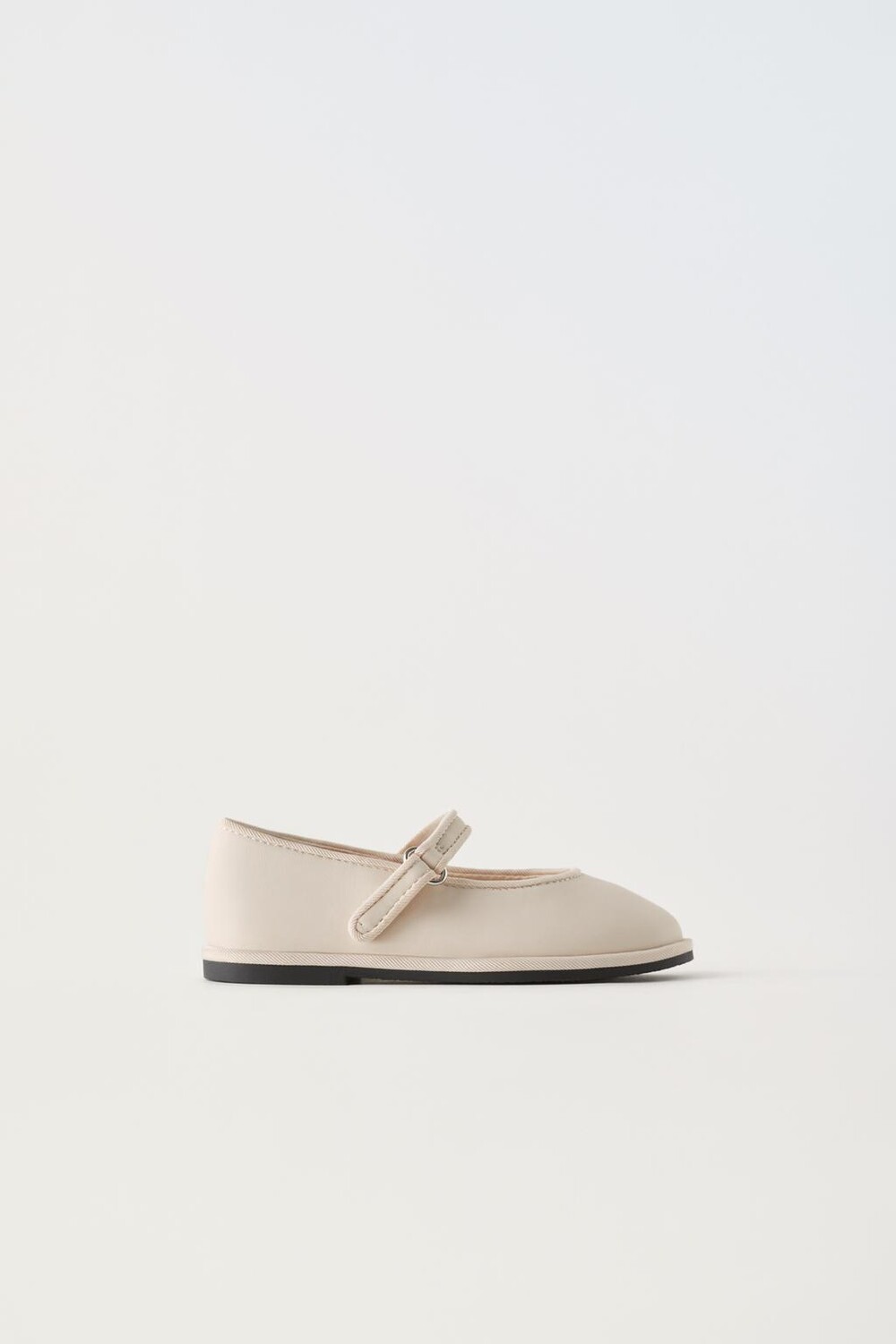 

Базовые балетки ZARA, экрю-белый