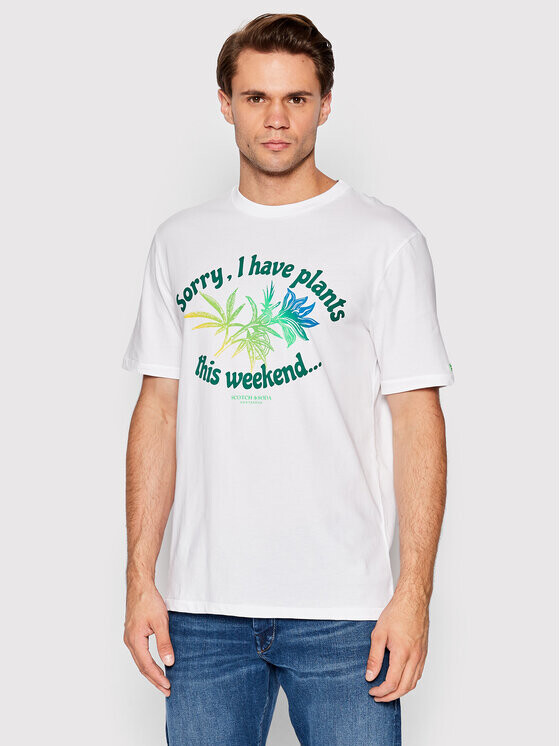 

Футболка стандартного кроя Scotch & Soda, белый