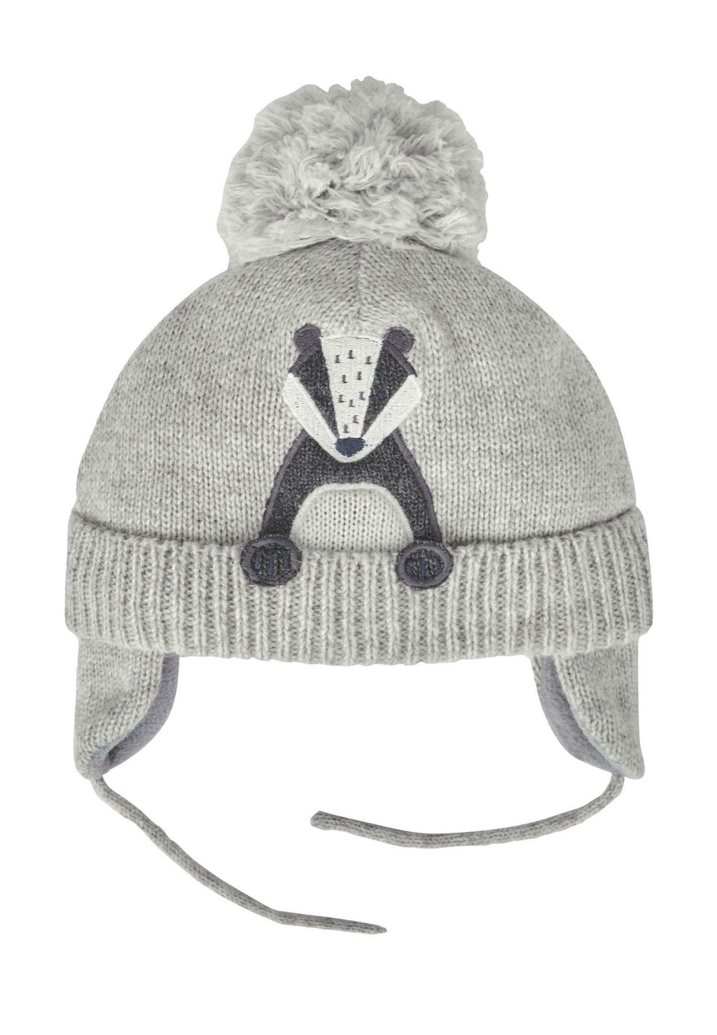 

Шапка BADGER APPLIQUE JoJo Maman Bébé, цвет grey