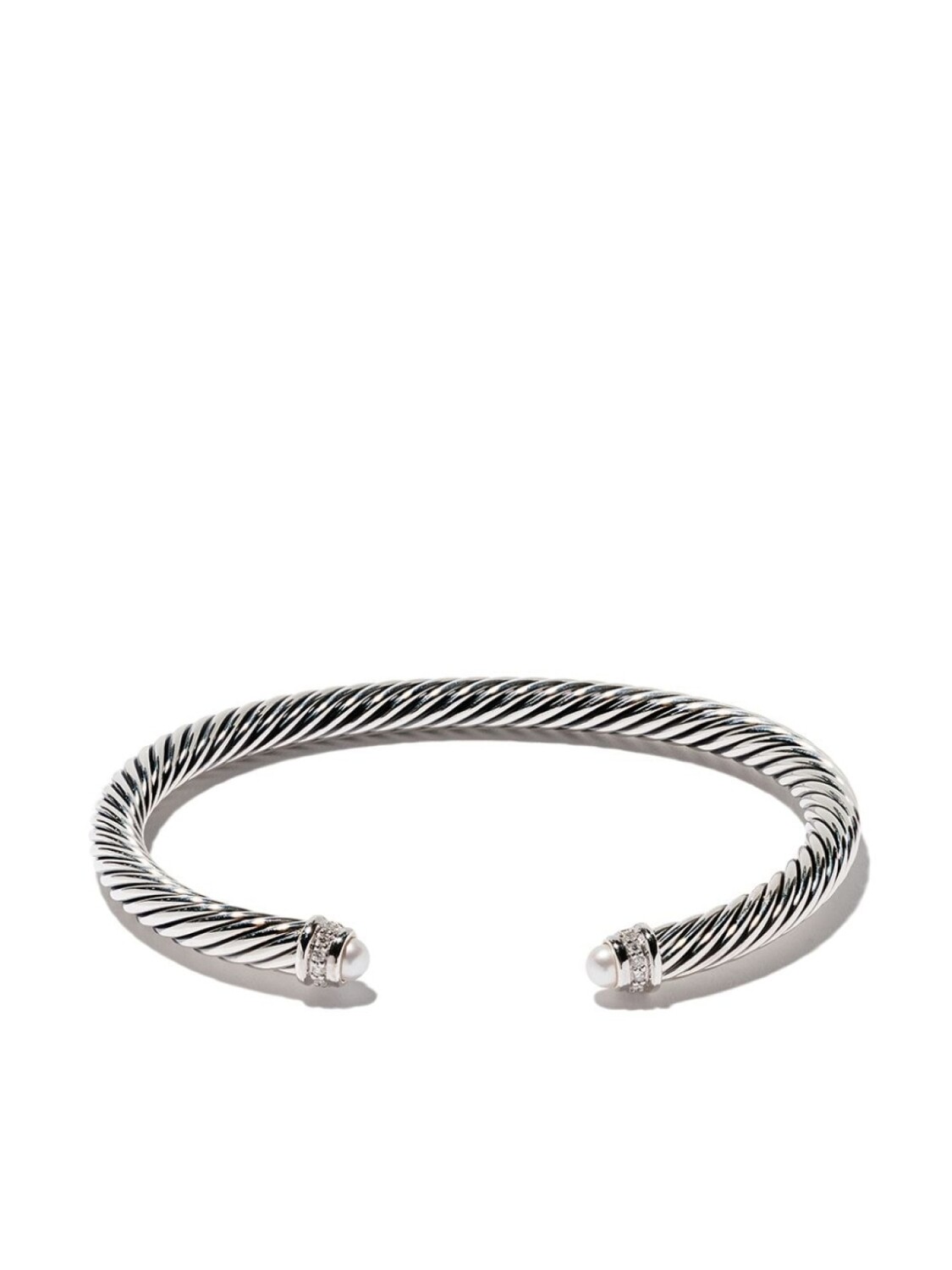 

Серебряный браслет Cable Classics с жемчугом и бриллиантами David Yurman