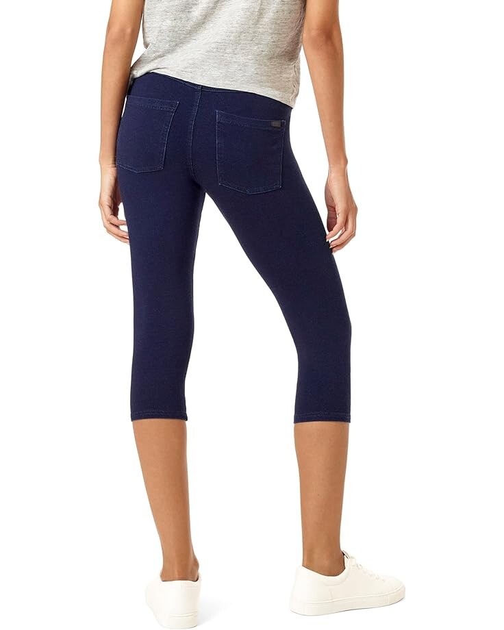 

Брюки HUE Game Changing High-Rise Shorter Capris, цвет Dark Rinse Wash