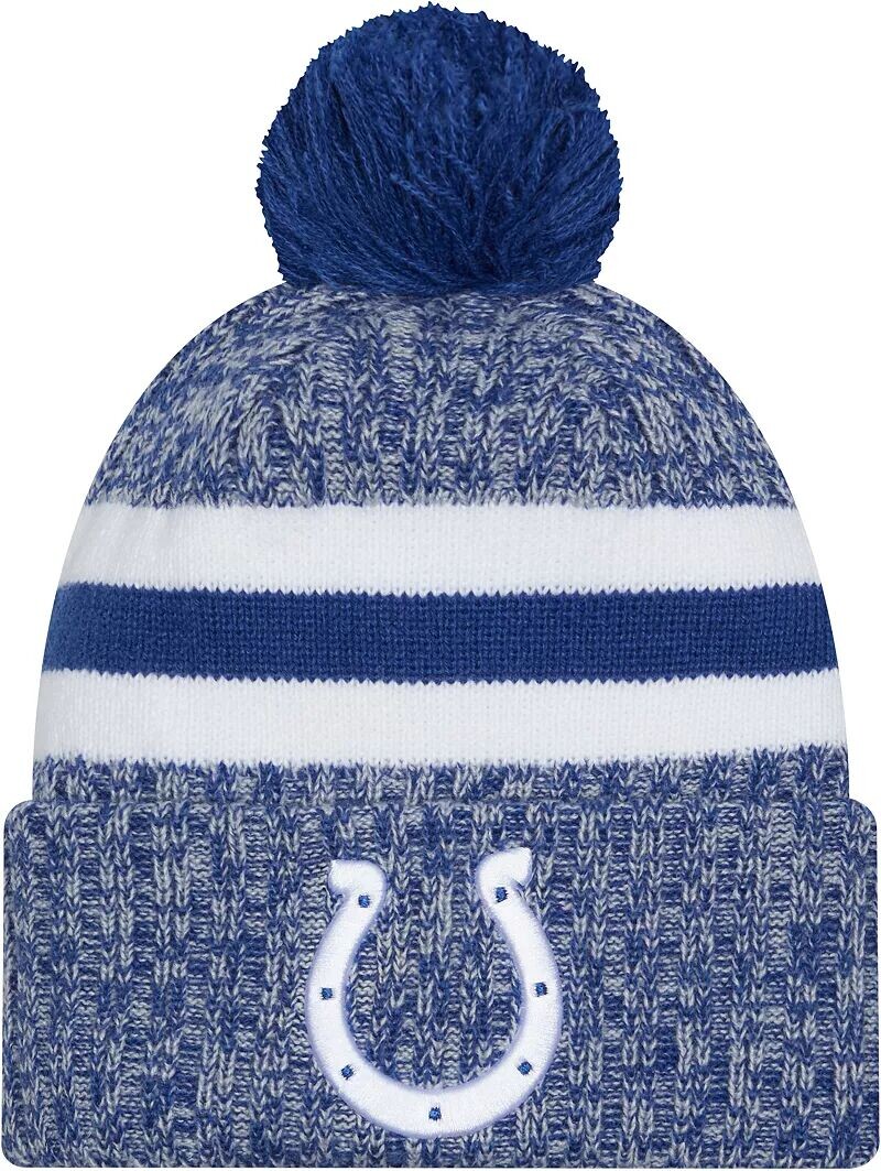 

Мужская синяя спортивная вязаная шапка New Era Indianapolis Colts 2023 Sideline