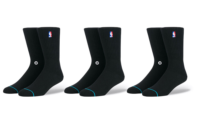 

Носки унисекс до середины икры Stance, 3 пары черного цвета.