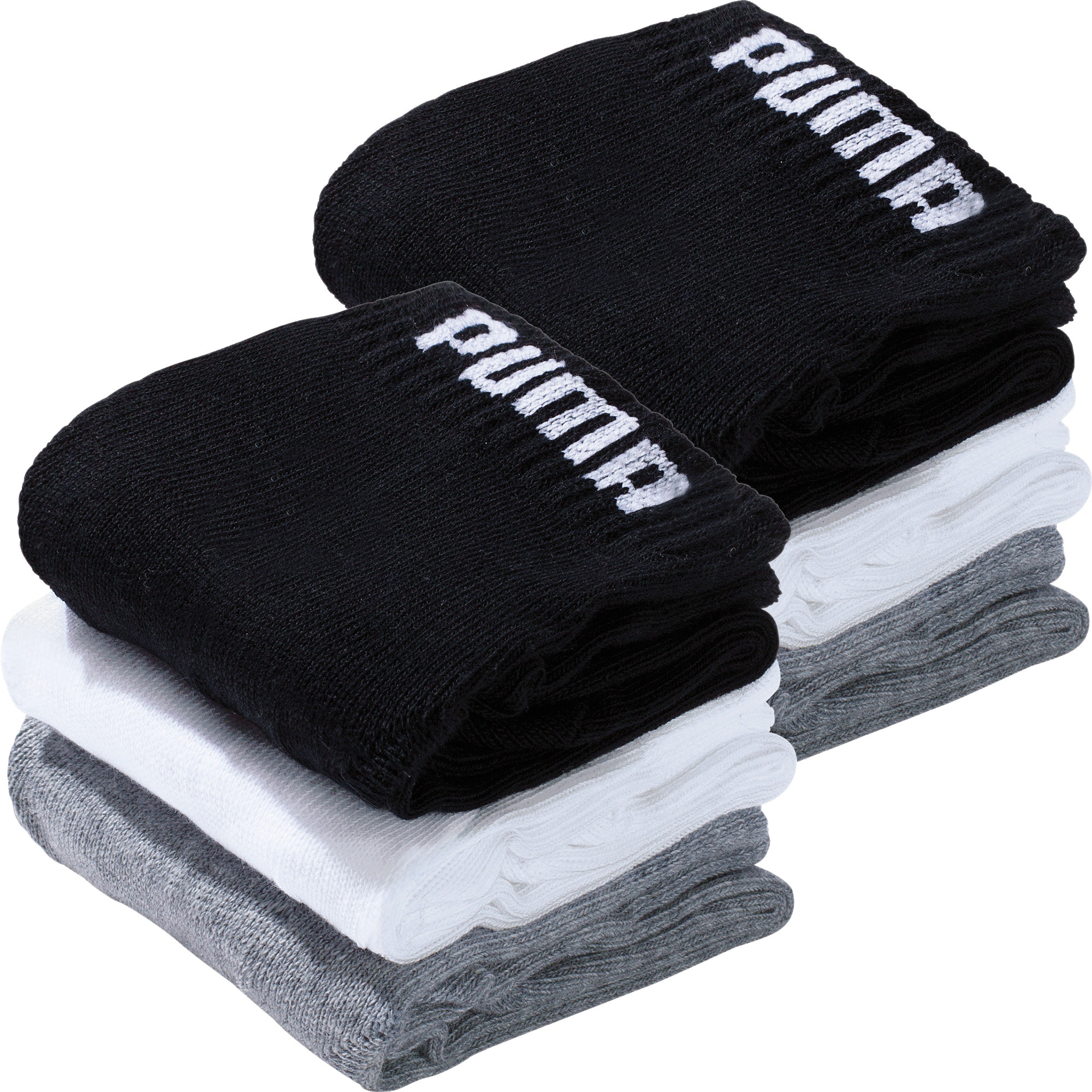 цена Носки Puma Socks Unisex 6 шт, цвет grau/weiß