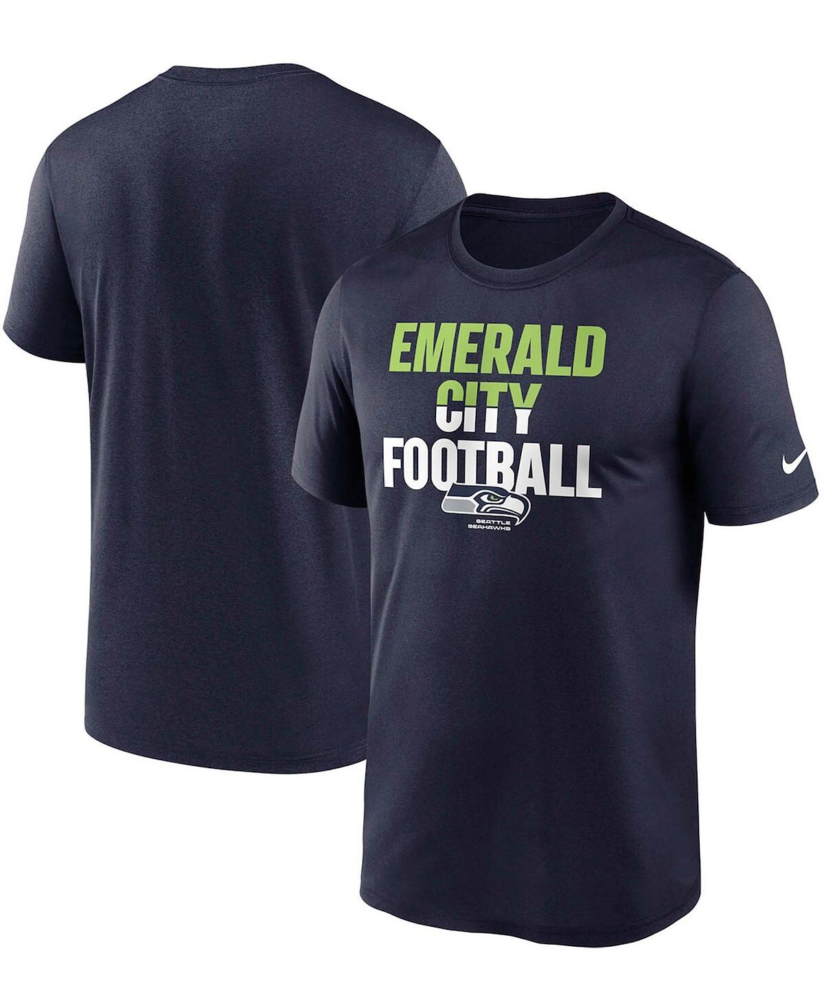 

Мужская темно-синяя футболка Big and Tall College Seattle Seahawks Legend Local Phrase Performance Nike