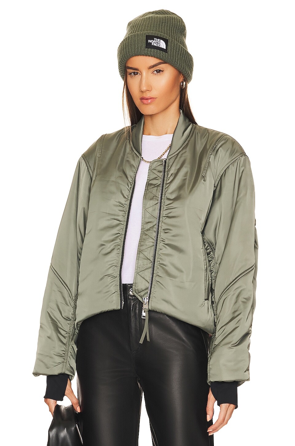 

Куртка Shoreditch Ski Club Sofie Bomber, цвет Steel Green