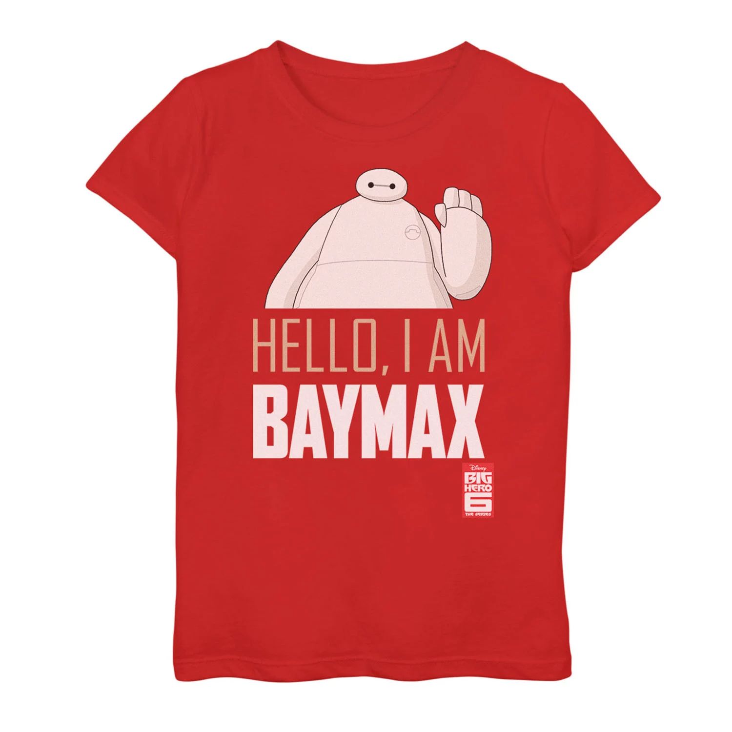 

Футболка Baymax Hello для девочек 7–16 лет из сериала Disney's Big Hero 6 Licensed Character