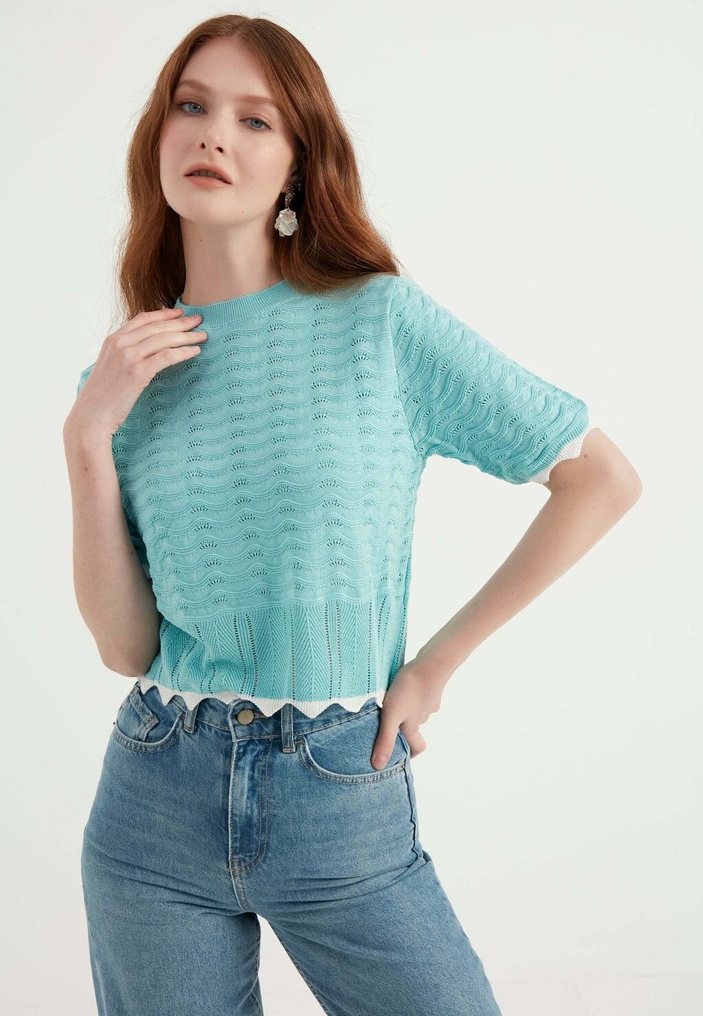 

Блузка SHORT SLEEVE Herita, цвет blue