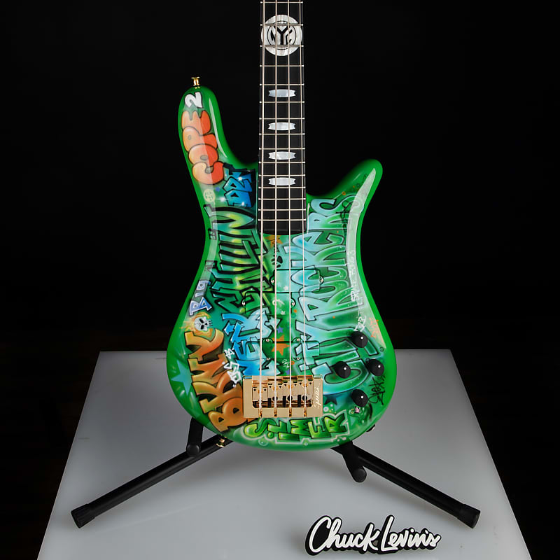 Басс гитара Spector USA Custom NS-2 NYC Graffiti Collection Limited Edition Bass Guitar - CHUCKSCLUSIVE - #1561