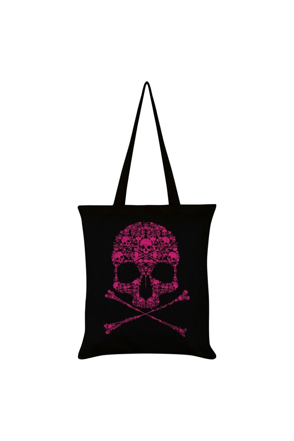 Большая сумка-тоут с черепом Unorthodox Collective, черный фетровая сумка тоут ярко розовый