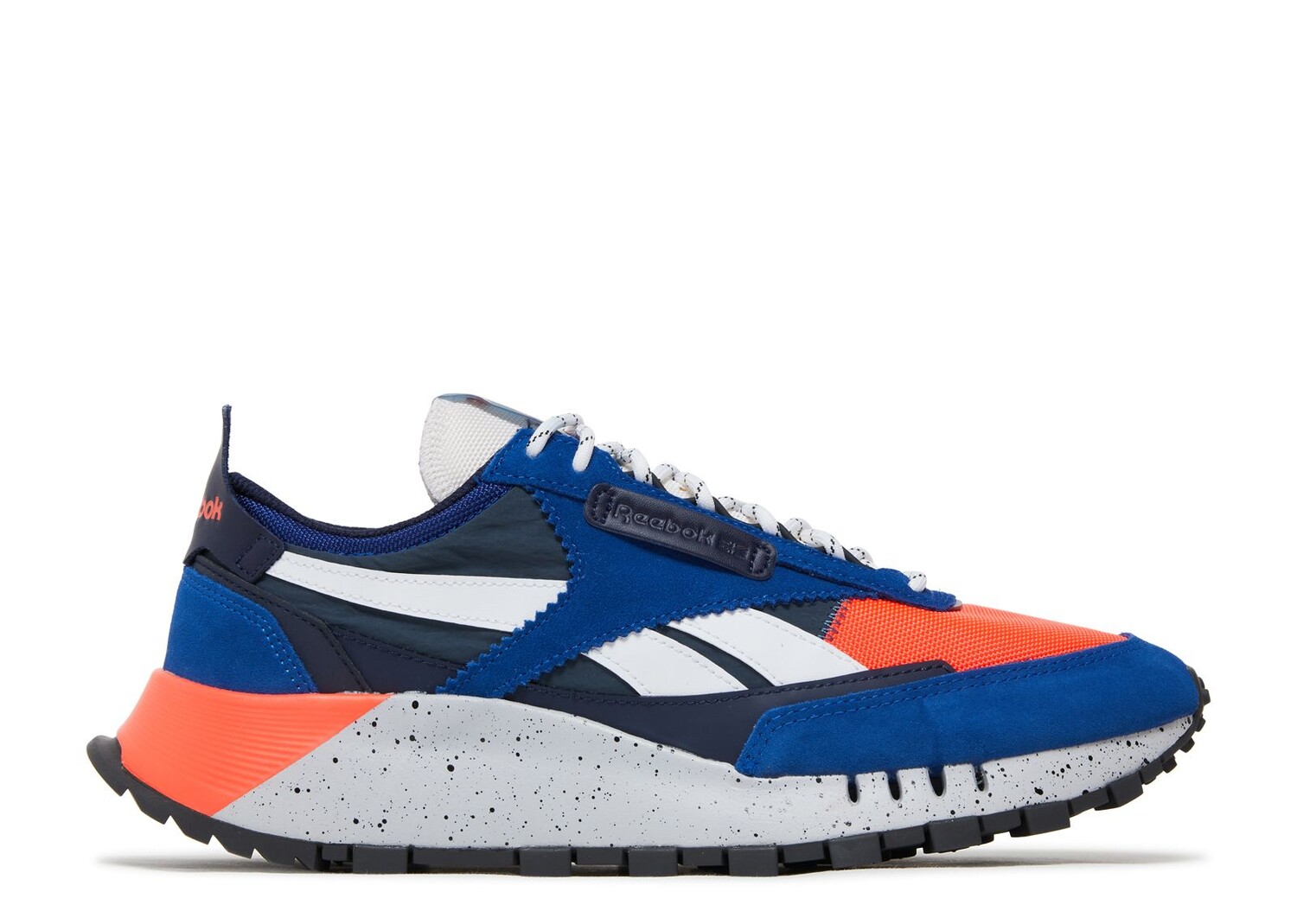 

Кроссовки Reebok Classic Leather Legacy 'Collegiate Royal Orange Speckle', синий