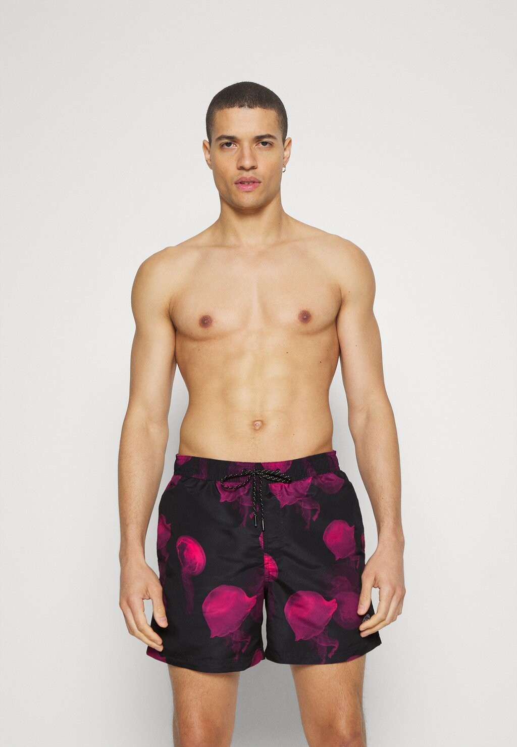 

Шорты для плавания Jjswim Core Jack & Jones, цвет black/pink yarrow