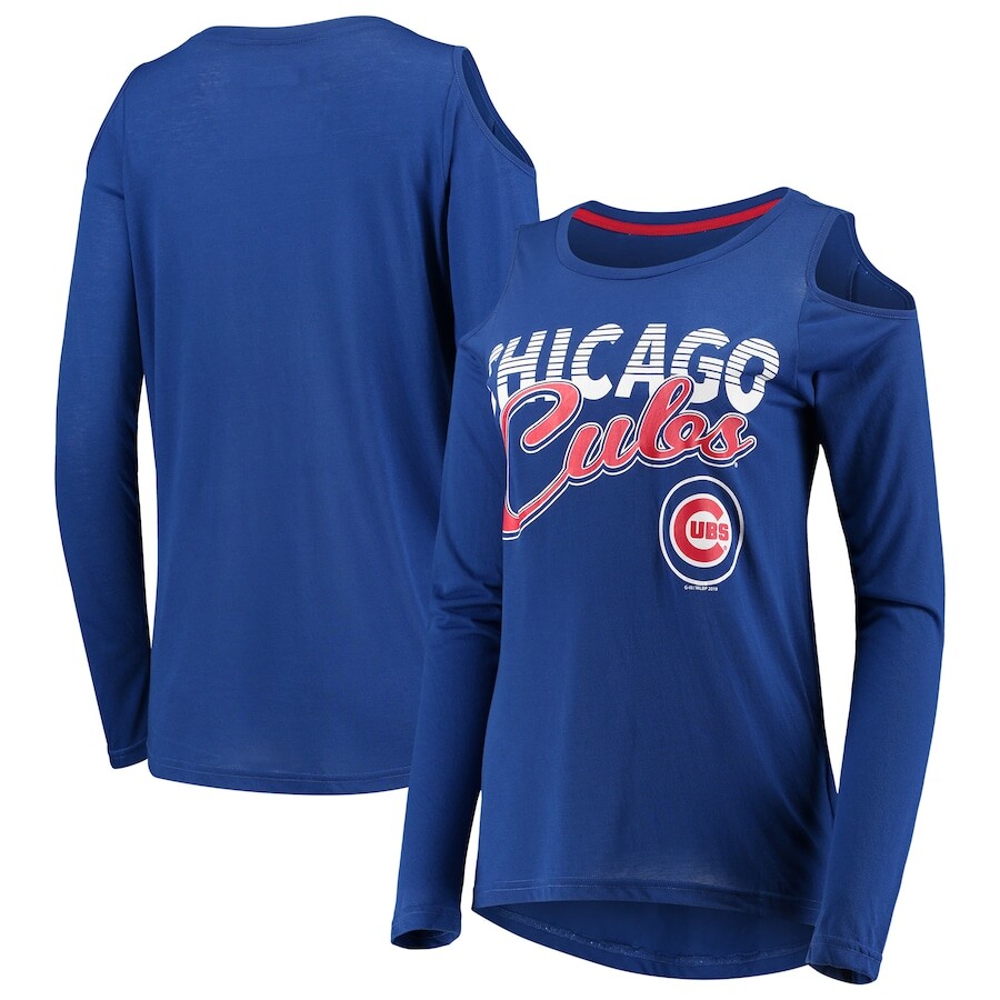 

Футболка с длинным рукавом G-III 4Her by Carl Banks Chicago Cubs, роял