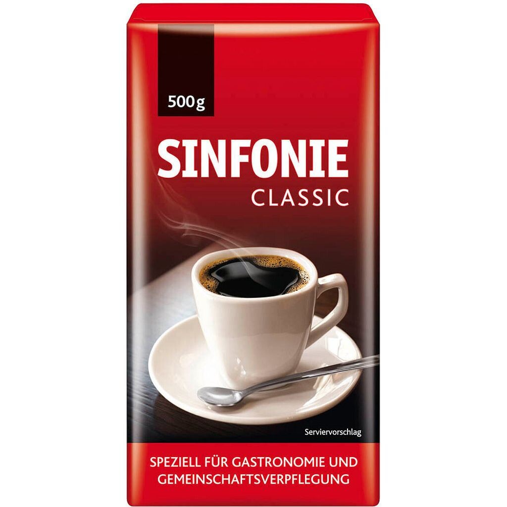 

Кофе JACOBS SINFONIE CLASSIC, молотые крепкие зерна арабики и робусты 500,0 г