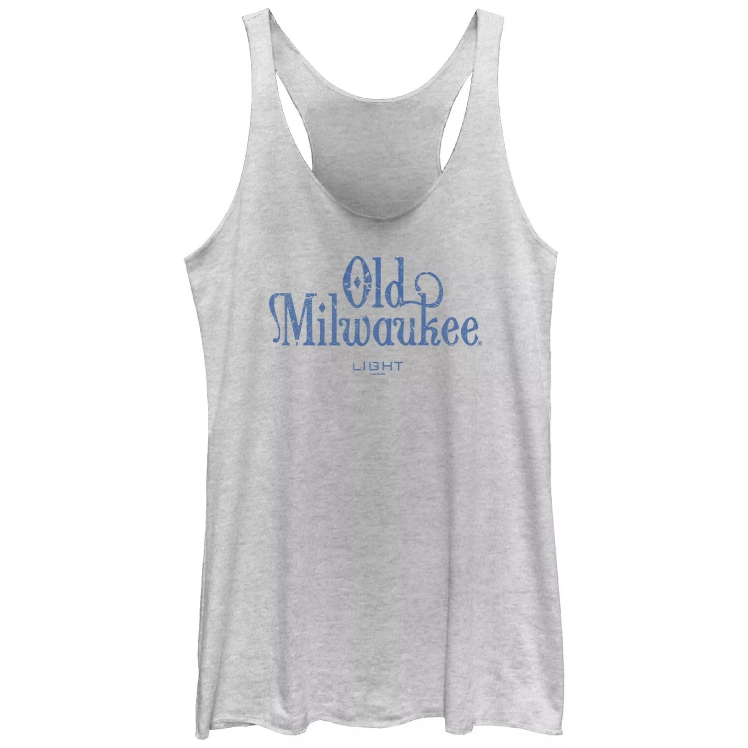 

Юниорская майка Pabst Old Milwaukee Light Tri-Blend Racerback с графическим рисунком Licensed Character