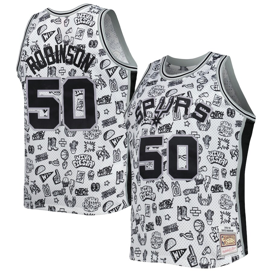 

Джерси Mitchell & Ness San Antonio Spurs, белый