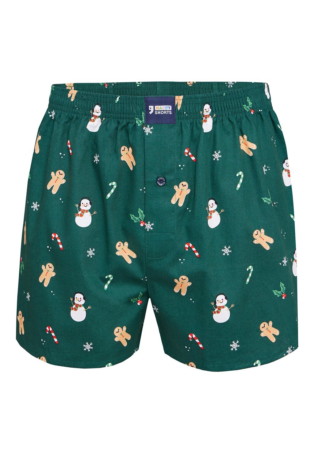 

Боксеры CHRISTMAS SNOWMAN GINGERBREAD Happy Shorts, зеленый