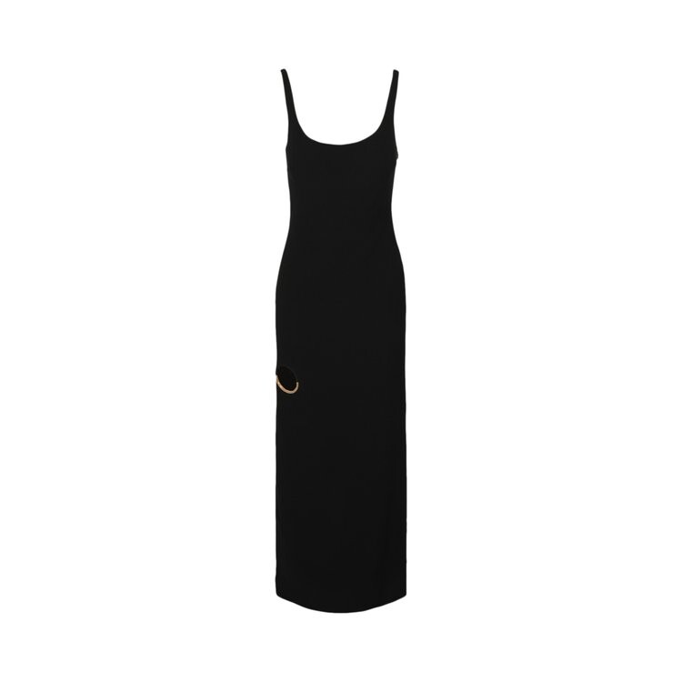 

Платье Versace Ring Cutout Sleeveless Maxi Dress, черный