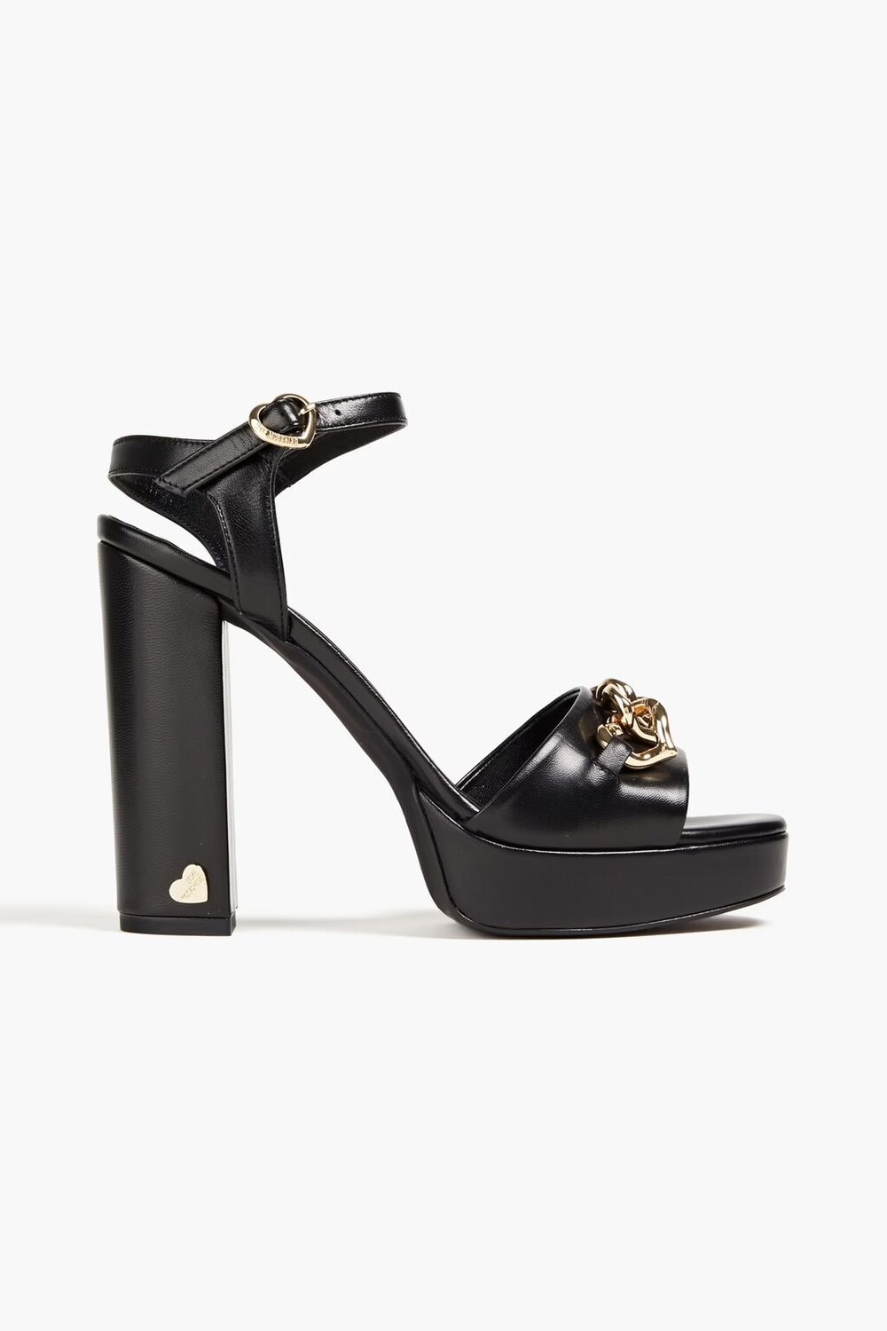 

Босоножки из искусственной кожи с цепочкой Love Moschino, черный