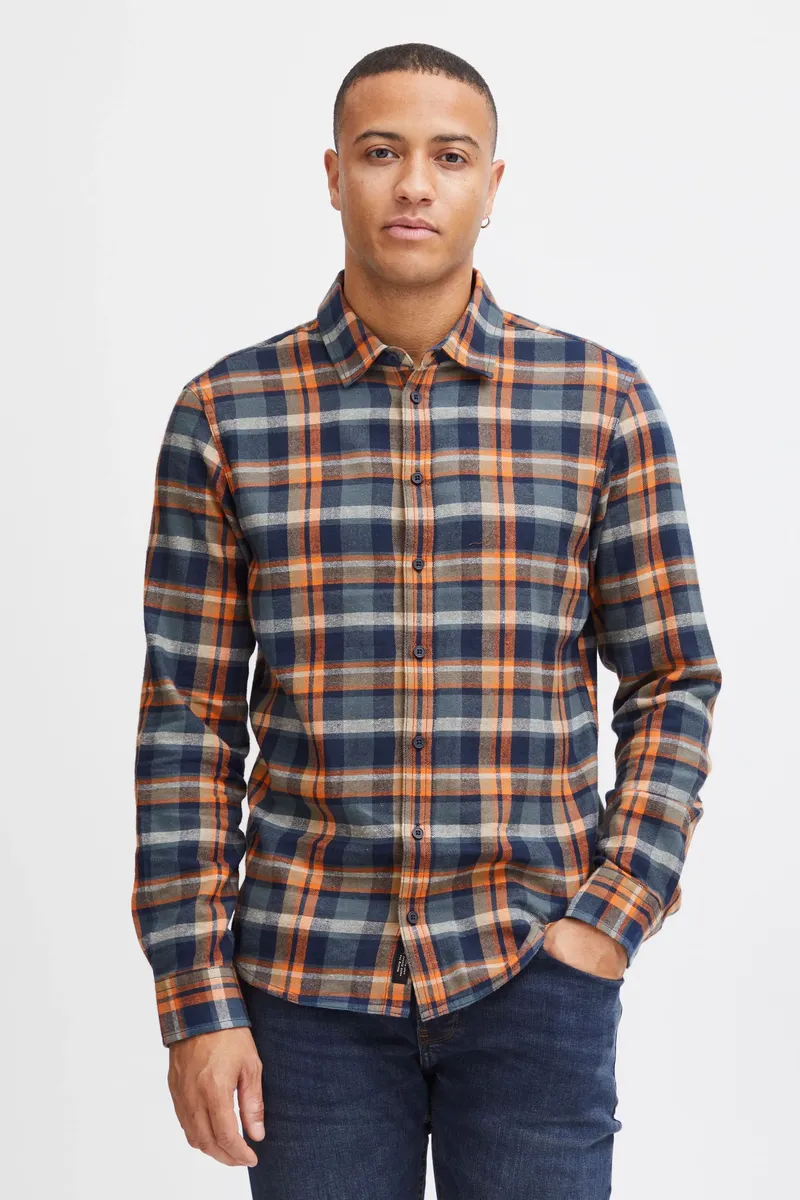 

Рубашка с длинными рукавами из смесового материала "BLEND BHShirt", цвет Dress Blues