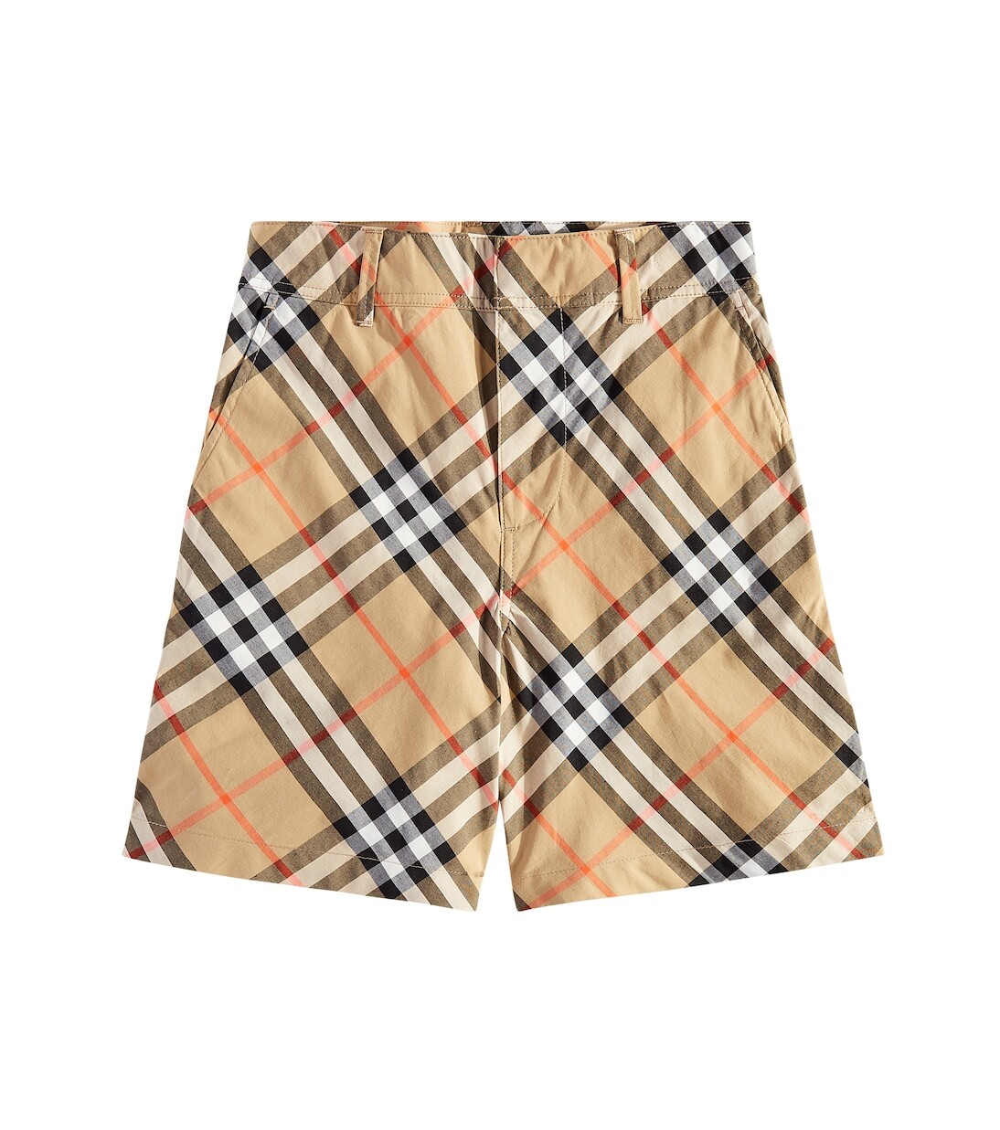 

Хлопковые шорты в клетку Burberry Burberry, бежевый