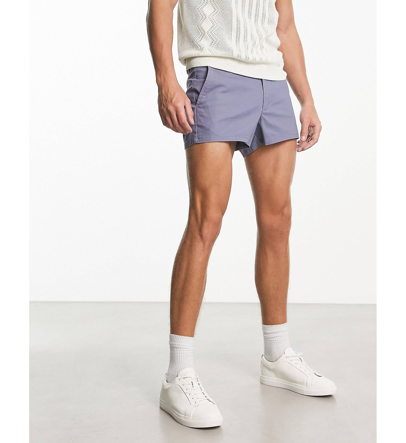

Укороченные серые шорты чинос ASOS DESIGN