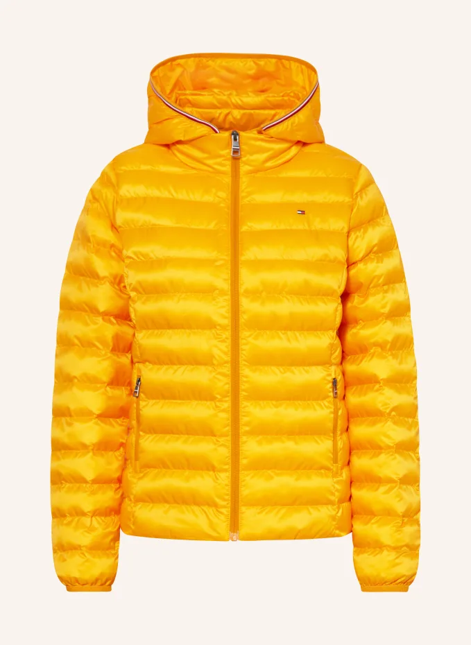 Стеганая куртка со съемным капюшоном Tommy Hilfiger, оранжевый