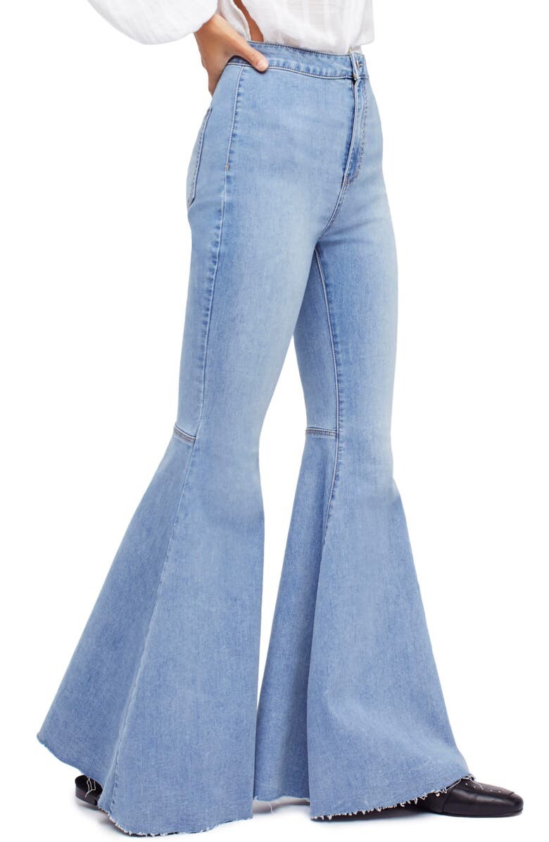 

Расклешенные джинсы с высокой талией Just Float On FREE PEOPLE