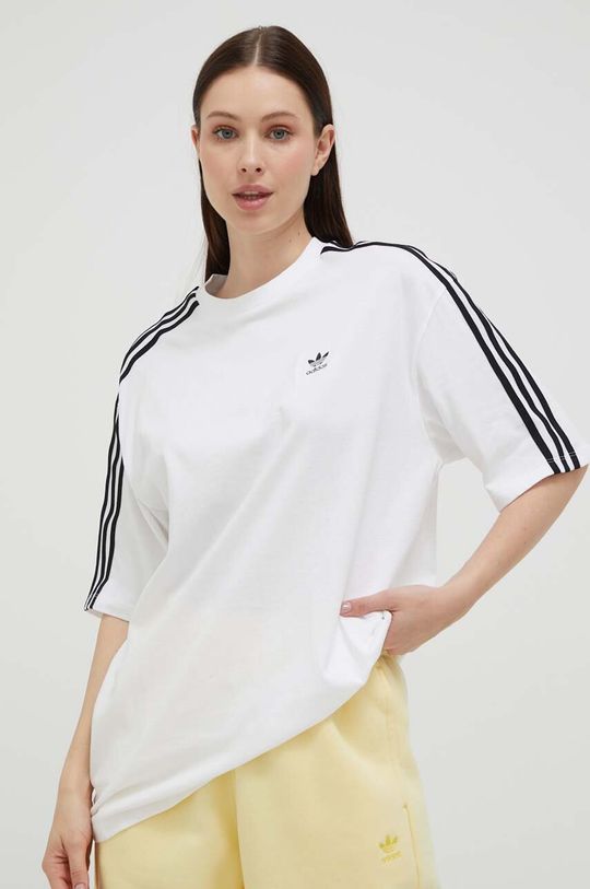 

Хлопковая футболка adidas Originals, белый