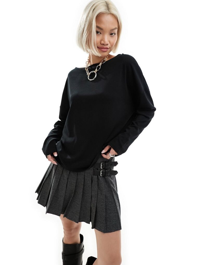 

Черная футболка с длинными рукавами AllSaints Rita