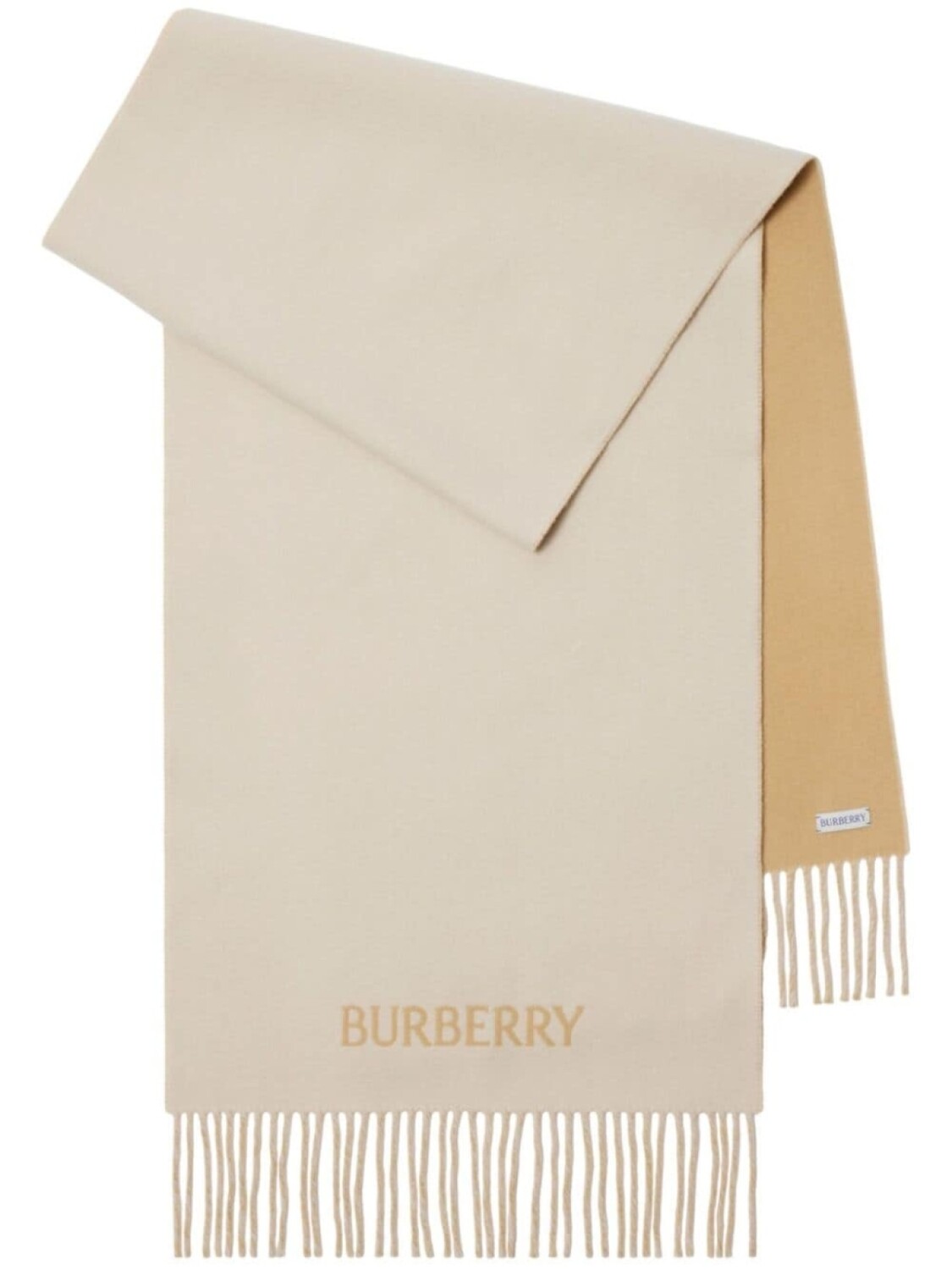 

Burberry двусторонний кашемировый шарф, нейтральный цвет