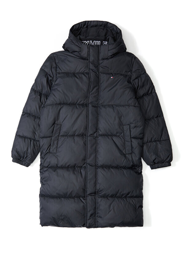 

Черное стеганое пальто essential для мальчика Tommy Hilfiger