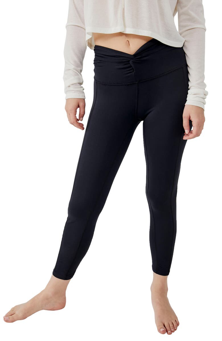 

Леггинсы FP Movement Breathe Deeper FREE PEOPLE, черный