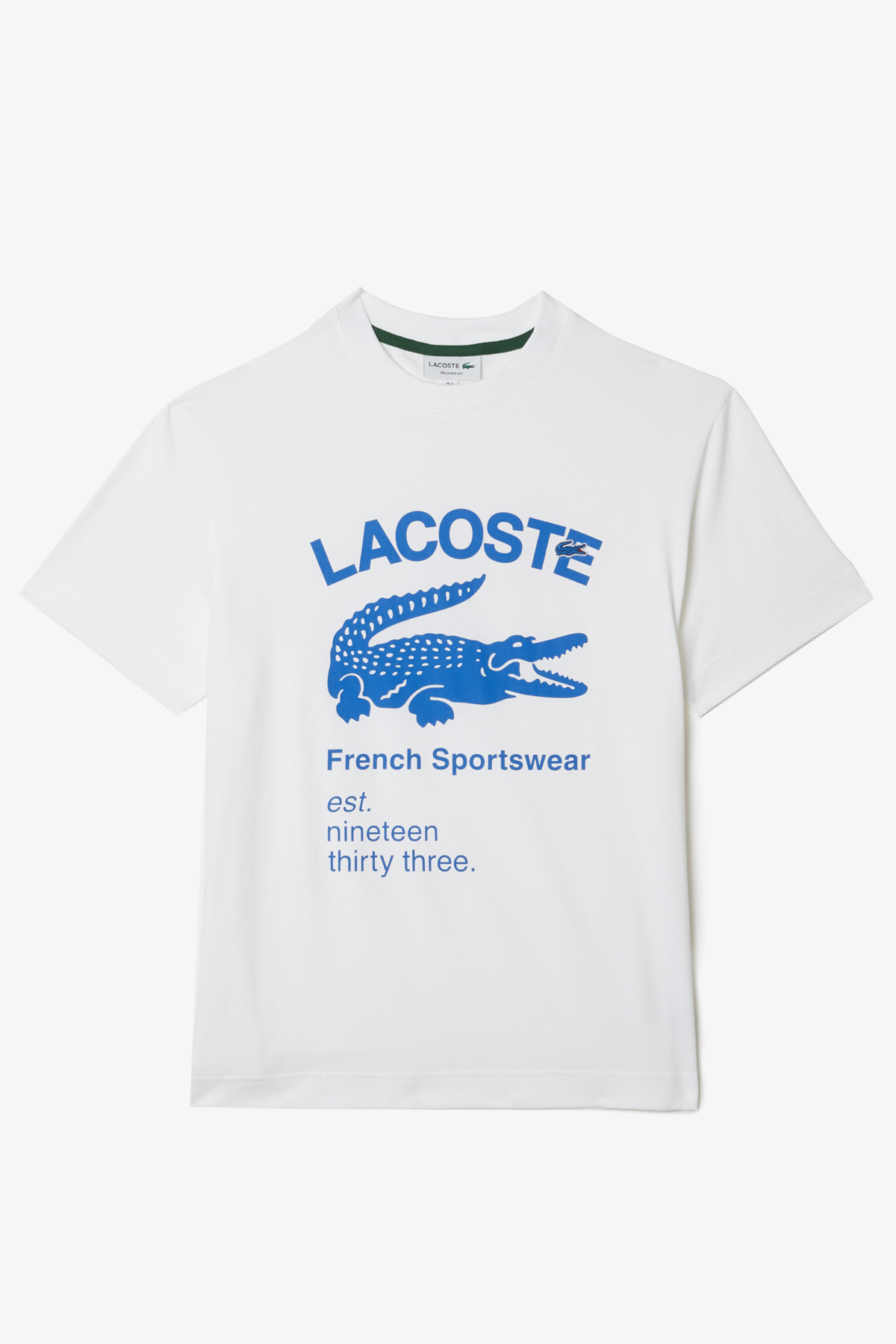 

Белая футболка для мужчин Lacoste, белый