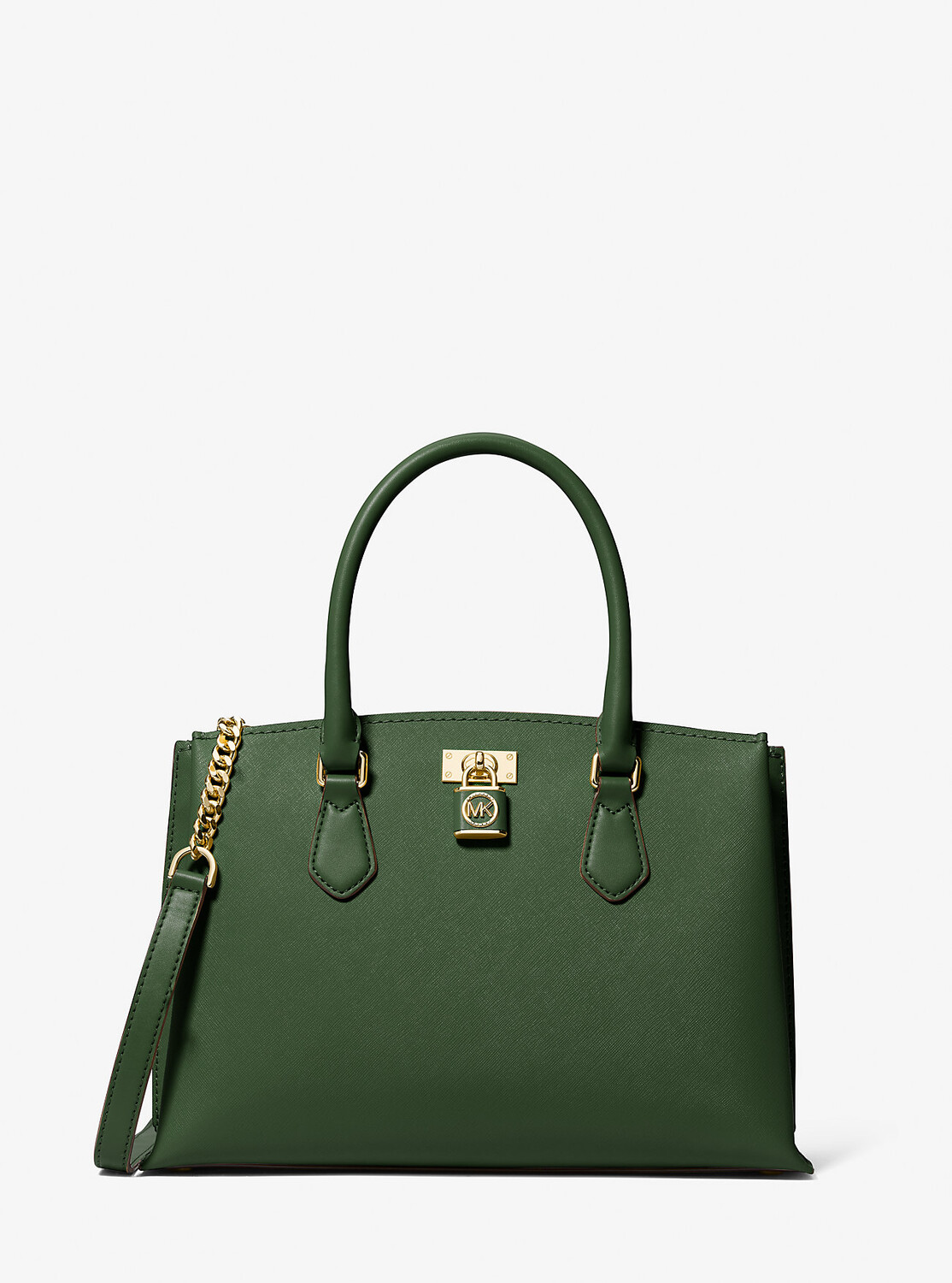 

Рубиновая сумка-портфель из сафьяновой кожи среднего размера Michael Kors, зеленый