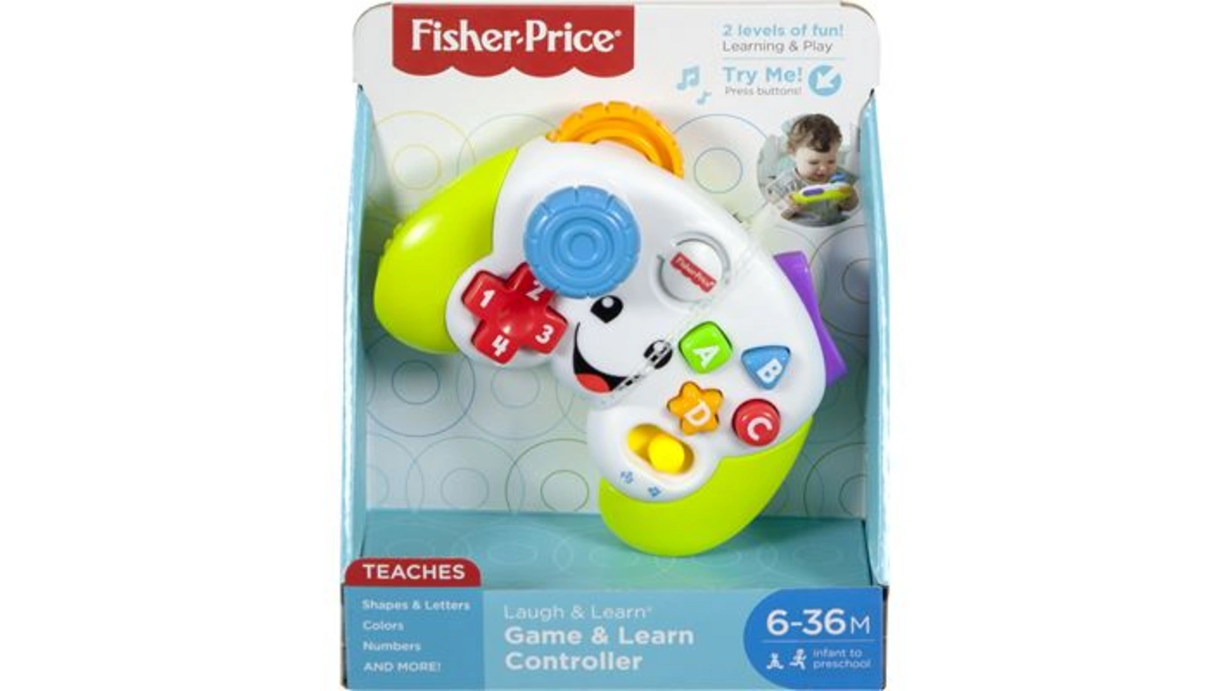Обучающий забавный игровой контроллер Fisher Price, детская игрушка, обучающая игрушка для ребенка игрушка fisher price обучающий осьминог
