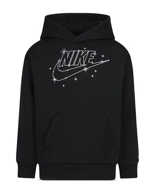 

Пуловер с капюшоном из блестящего флиса для мальчиков - Little Kid Nike, цвет Black