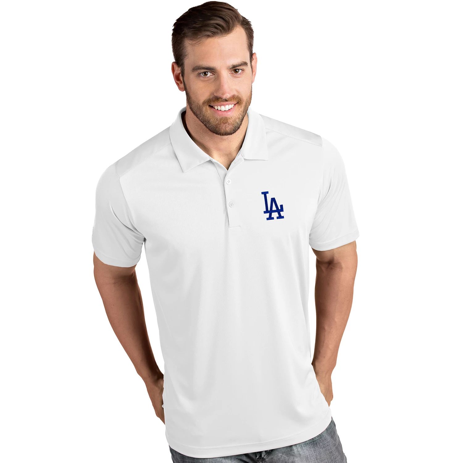 Мужская футболка-поло Los Angeles Dodgers Tribute Antigua