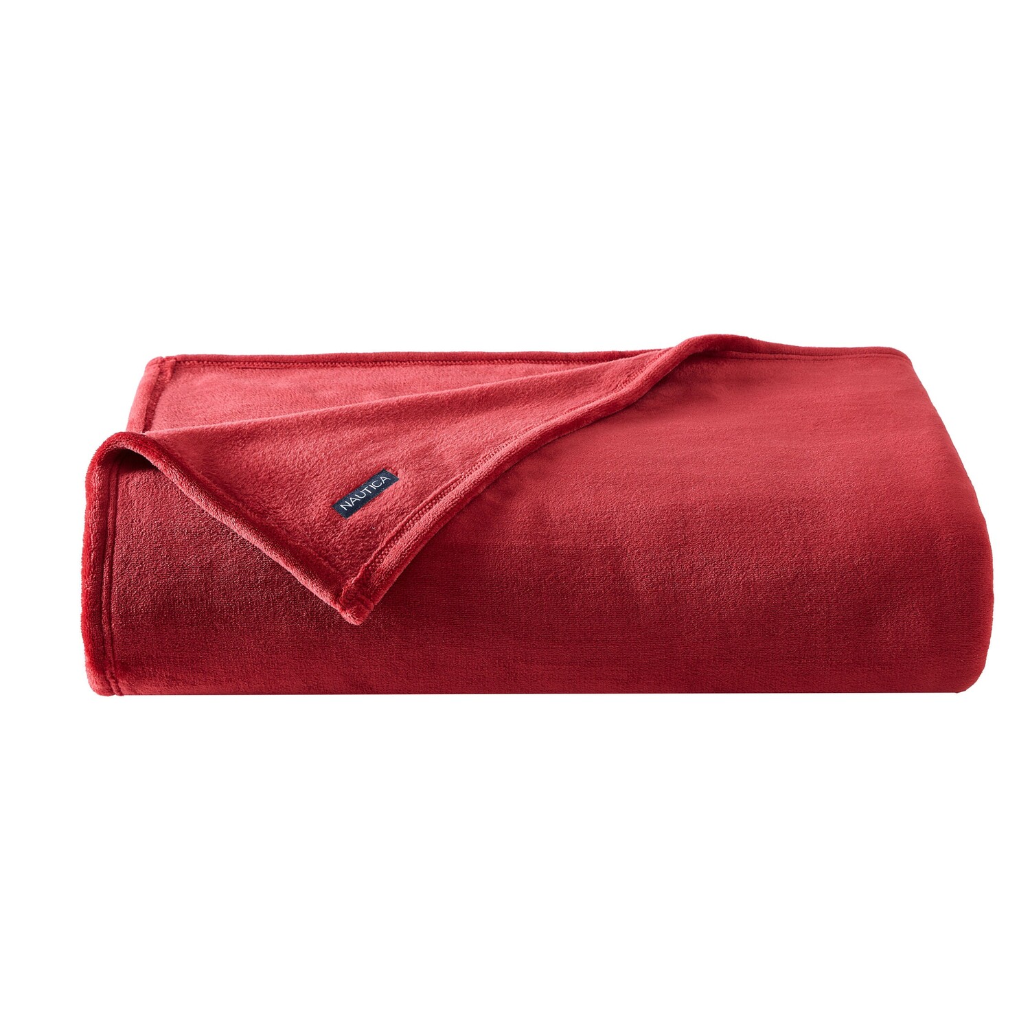 

Nautica Однотонное красное ультраплюшевое мягкое одеяло King, цвет Pink Shrimp