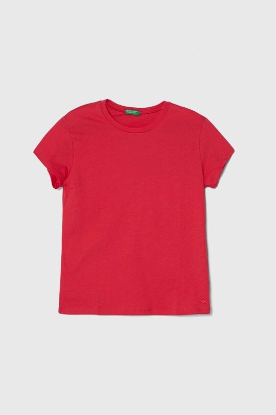 

Хлопковая футболка для детей United Colors of Benetton, розовый