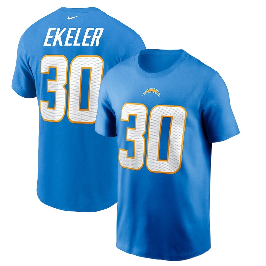 

Футболка с именем и номером Nike Los Angeles Chargers, синий