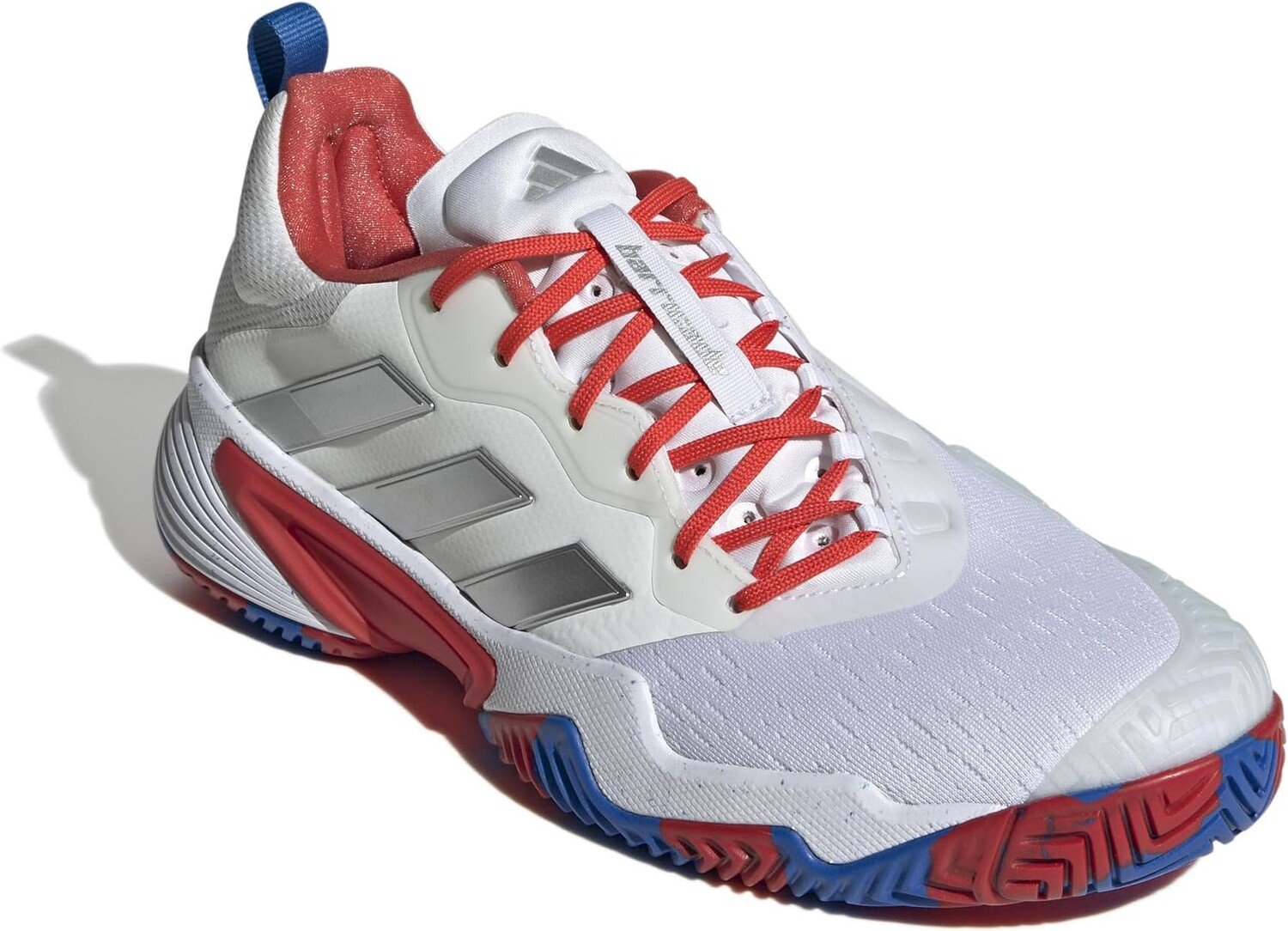 

Кроссовки Barricade adidas, цвет White/Silver Metallic/Bright Royal
